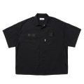 COOTIE PRODUCTIONS/Leno Cloth Error Fit Work S/S Shirt（Black）［エラーフィットワークシャツ-25春夏］