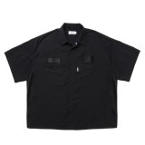 COOTIE PRODUCTIONS/Leno Cloth Error Fit Work S/S Shirt（Black）［エラーフィットワークシャツ-25春夏］