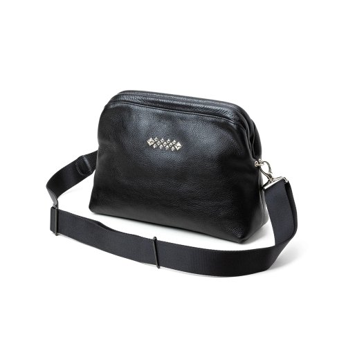 他の写真1: CALEE/STUDS LEATHER SHOULDER BAG ＜INTERNAL FLEX FRAME TYPE＞（BLACK）［レザーショルダーバッグ-25春夏］