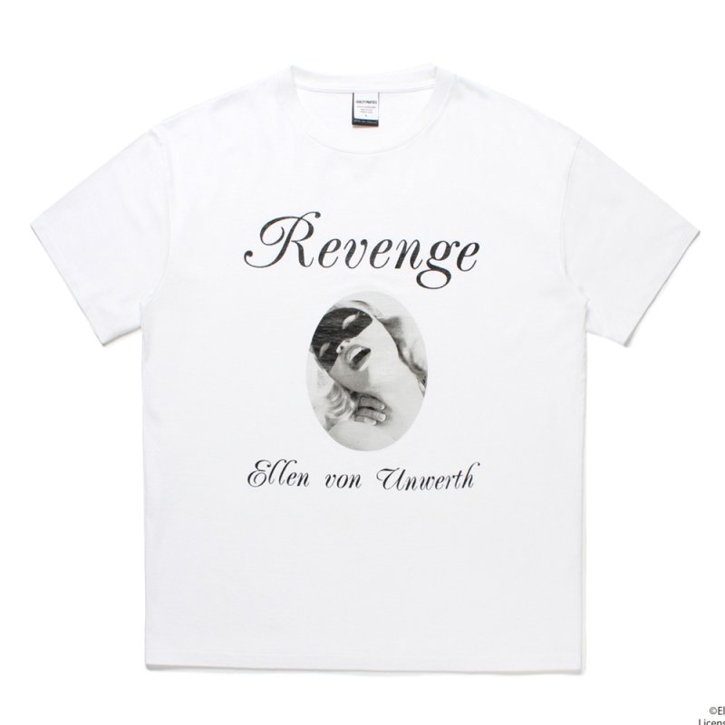 画像1: WACKO MARIA/ELLEN VON UNWERTH / WASHED HEAVY WEIGHT T-SHIRT（WHITE）［プリントT-25春夏］