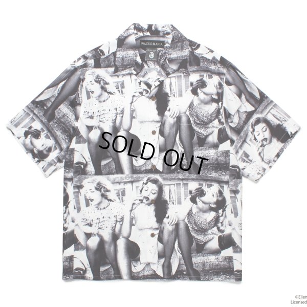 画像1: WACKO MARIA/ELLEN VON UNWERTH / HAWAIIAN SHIRT（WHITE）［ハワイアンシャツ-25春夏］
