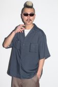 画像3: WACKO MARIA/50'S OPEN COLLAR SHIRT（BLACK）［ピンポイントステッチ50'Sオープンカラーシャツ-25春夏］ (3)