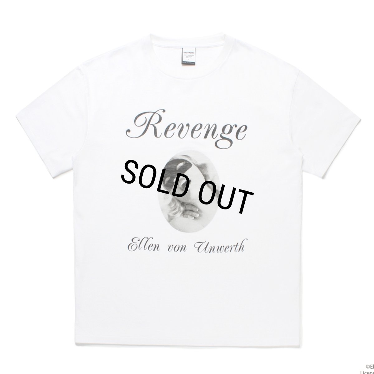 画像1: WACKO MARIA/ELLEN VON UNWERTH / WASHED HEAVY WEIGHT T-SHIRT（WHITE）［プリントT-25春夏］ (1)