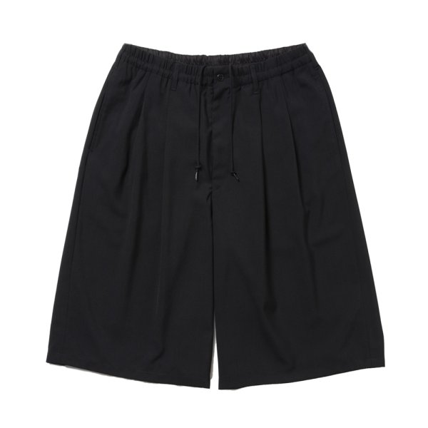 画像1: COOTIE PRODUCTIONS/T/W 2 Tuck Easy Shorts（Black）［ツータックイージーショーツ-25春夏］