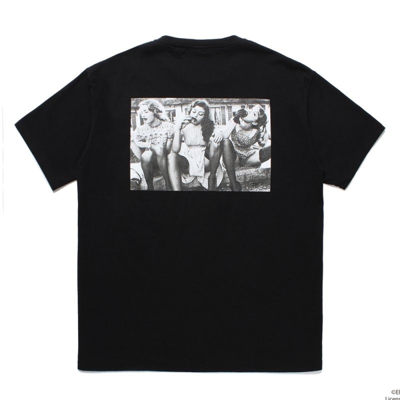 画像2: WACKO MARIA/ELLEN VON UNWERTH / WASHED HEAVY WEIGHT T-SHIRT（BLACK）［プリントT-25春夏］