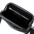 画像3: CALEE/STUDS LEATHER SHOULDER BAG ＜INTERNAL FLEX FRAME TYPE＞（BLACK）［レザーショルダーバッグ-25春夏］