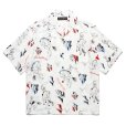 画像1: WACKO MARIA/HAWAIIAN SHIRT（WHITE）［ハワイアンシャツ-25春夏］ (1)