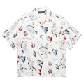 WACKO MARIA/HAWAIIAN SHIRT（WHITE）［ハワイアンシャツ-25春夏］