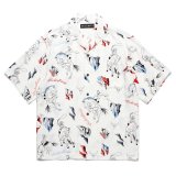 WACKO MARIA/HAWAIIAN SHIRT（WHITE）［ハワイアンシャツ-25春夏］