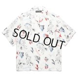 WACKO MARIA/HAWAIIAN SHIRT（WHITE）［ハワイアンシャツ-25春夏］