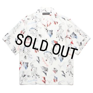 WACKO MARIA/HAWAIIAN SHIRT（WHITE）［ハワイアンシャツ-25春夏