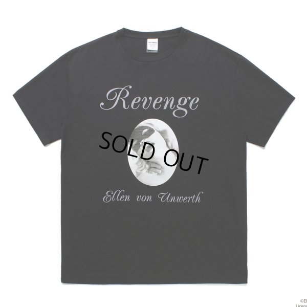 画像1: WACKO MARIA/ELLEN VON UNWERTH / WASHED HEAVY WEIGHT T-SHIRT（BLACK）［プリントT-25春夏］