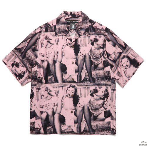 他の写真1: WACKO MARIA/ELLEN VON UNWERTH / HAWAIIAN SHIRT（PINK）［ハワイアンシャツ-25春夏］