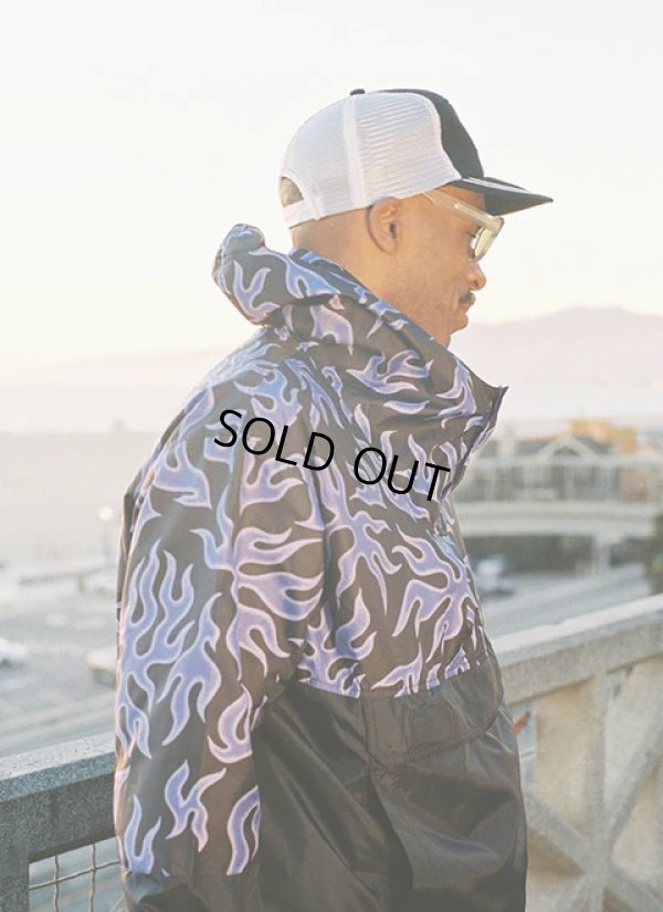 画像3: CHALLENGER/PACKABLE FIRE ANORAK（PURPLE/BLACK）［パッカブルファイヤーアノラック-25春夏］