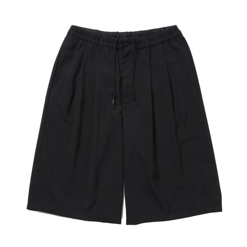 画像1: COOTIE PRODUCTIONS/T/W 2 Tuck Easy Shorts（Black）［ツータックイージーショーツ-25春夏］