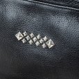 画像4: CALEE/STUDS LEATHER SHOULDER BAG ＜INTERNAL FLEX FRAME TYPE＞（BLACK）［レザーショルダーバッグ-25春夏］