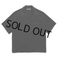 WACKO MARIA/50'S OPEN COLLAR SHIRT（BLACK）［ピンポイントステッチ50'Sオープンカラーシャツ-25春夏］