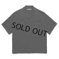 WACKO MARIA/50'S OPEN COLLAR SHIRT（BLACK）［ピンポイントステッチ50'Sオープンカラーシャツ-25春夏］
