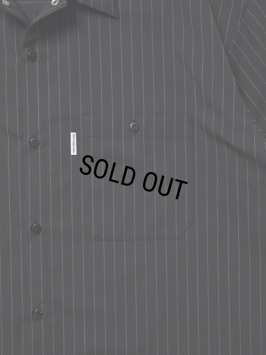 画像3: COOTIE PRODUCTIONS/T/W Work S/S Shirt（Stripe）［ワークシャツ-25春夏］ (3)