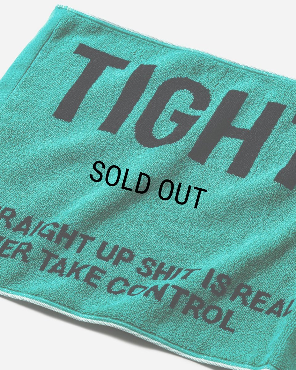 画像3: 【20％OFF】TIGHTBOOTH/LABEL LOGO TOWEL（Turquoise）［ラベルロゴタオル-25春夏］ (3)