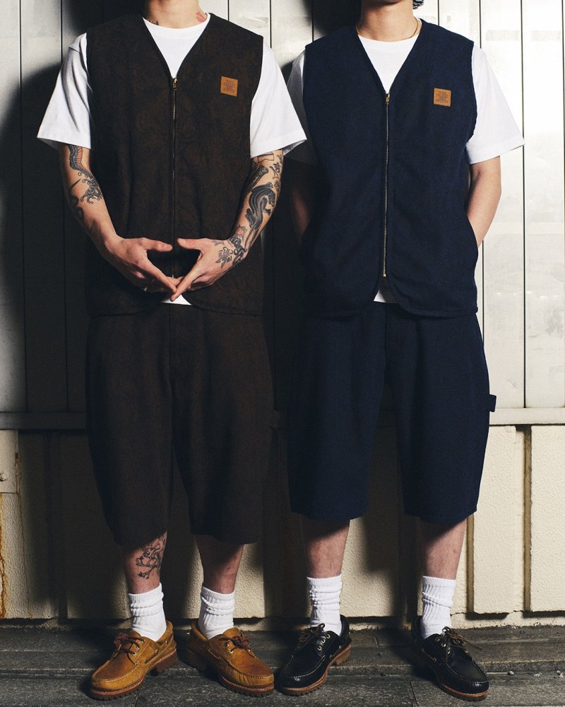 画像3: BlackEyePatch/PYTHON PATTERNED DUCK VEST(OLIVE)