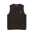 画像1: BlackEyePatch/PYTHON PATTERNED DUCK VEST（OLIVE） (1)