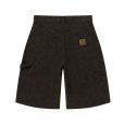 画像2: BlackEyePatch/PYTHON PATTERNED BAGGY DUCK SHORTS（OLIVE） (2)