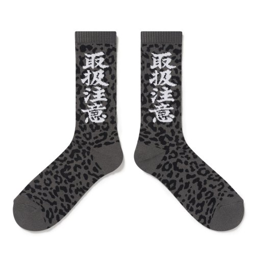 他の写真2: BlackEyePatch/LEOPARD PATTERNED HWC SOCKS（GRAY）