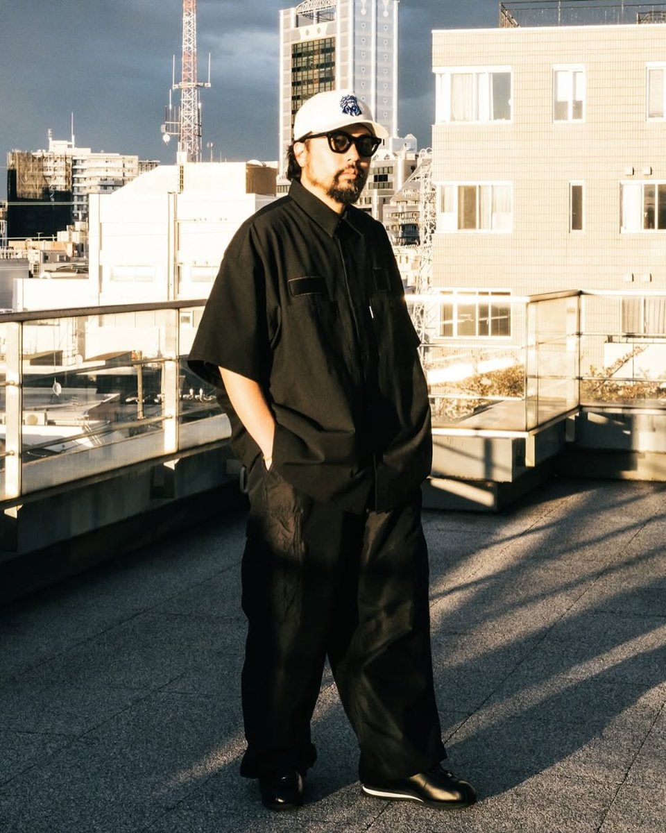 画像6: COOTIE PRODUCTIONS/Leno Cloth Error Fit Work S/S Shirt（Black）［エラーフィットワークシャツ-25春夏］ (6)