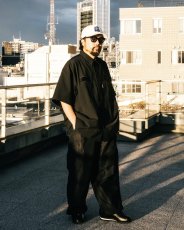 画像6: COOTIE PRODUCTIONS/Leno Cloth Error Fit Work S/S Shirt（Black）［エラーフィットワークシャツ-25春夏］ (6)