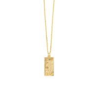 BlackEyePatch/HWC LABEL PENDANT NECKLACE（GOLD）