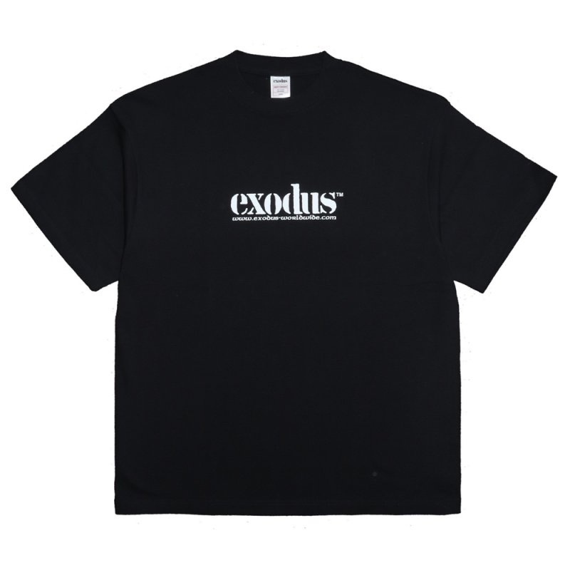 画像1: exodus/exodus  WORLDWIDE Tee（BLACK）［プリントT-25春夏］