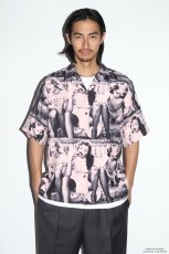 画像2: WACKO MARIA/ELLEN VON UNWERTH / HAWAIIAN SHIRT（PINK）［ハワイアンシャツ-25春夏］ (2)