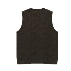 画像2: BlackEyePatch/PYTHON PATTERNED DUCK VEST(OLIVE) (2)
