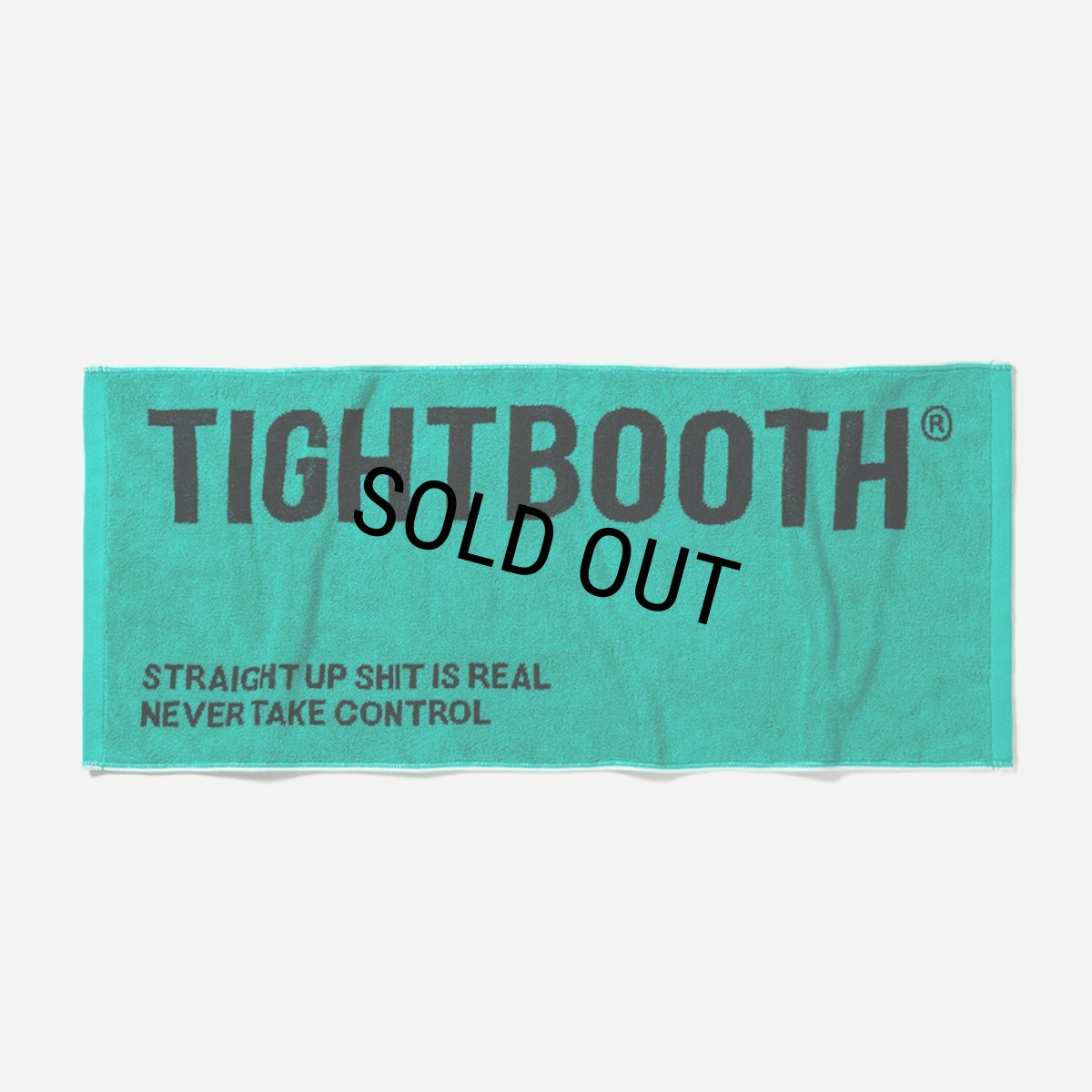 画像1: 【20％OFF】TIGHTBOOTH/LABEL LOGO TOWEL（Turquoise）［ラベルロゴタオル-25春夏］ (1)