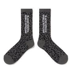 画像3: BlackEyePatch/LEOPARD PATTERNED HWC SOCKS（GRAY） (3)