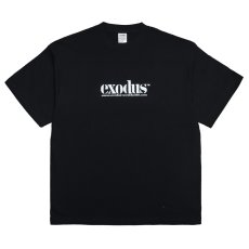 画像1: exodus/exodus  WORLDWIDE Tee（BLACK）［プリントT-25春夏］ (1)