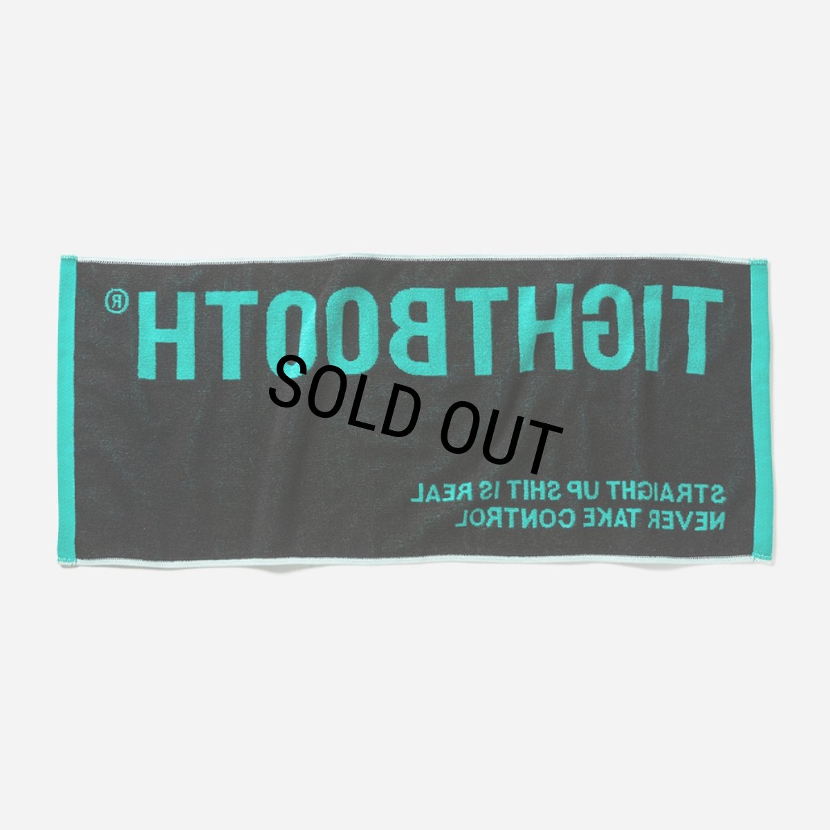 画像2: 【20％OFF】TIGHTBOOTH/LABEL LOGO TOWEL（Turquoise）［ラベルロゴタオル-25春夏］ (2)