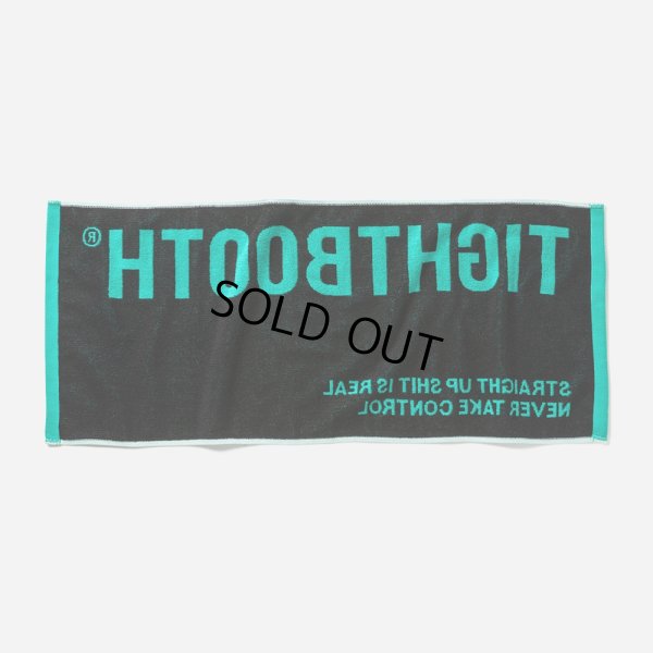 画像2: 【20％OFF】TIGHTBOOTH/LABEL LOGO TOWEL（Turquoise）［ラベルロゴタオル-25春夏］