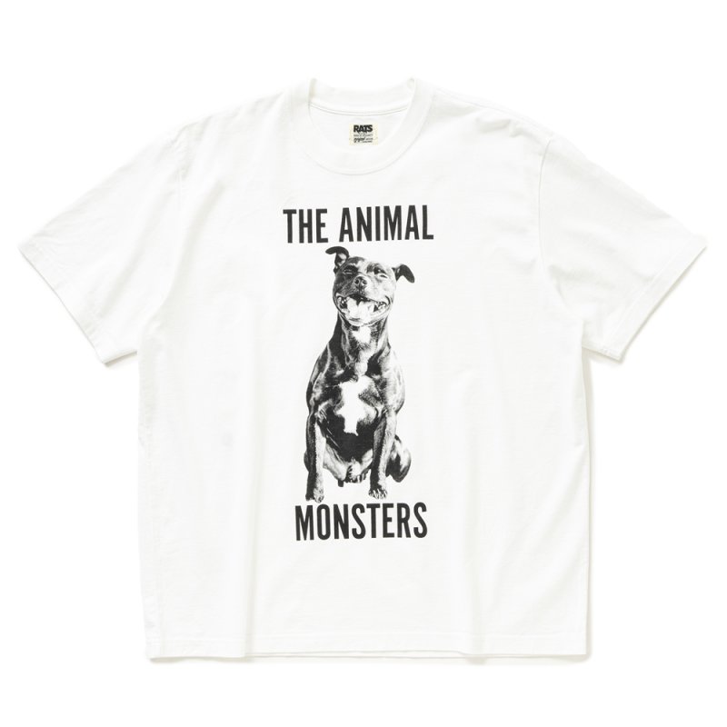 画像1: RATS/ANIMAL MONSTERS TEE（WHITE）［プリントT-25春夏］