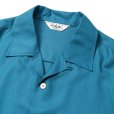 画像3: CALEE/5 SLEEVES DROP SHOULDER SH（TURQUOISE BLUE）［5分袖ドロップショルダーシャツ-25春夏］