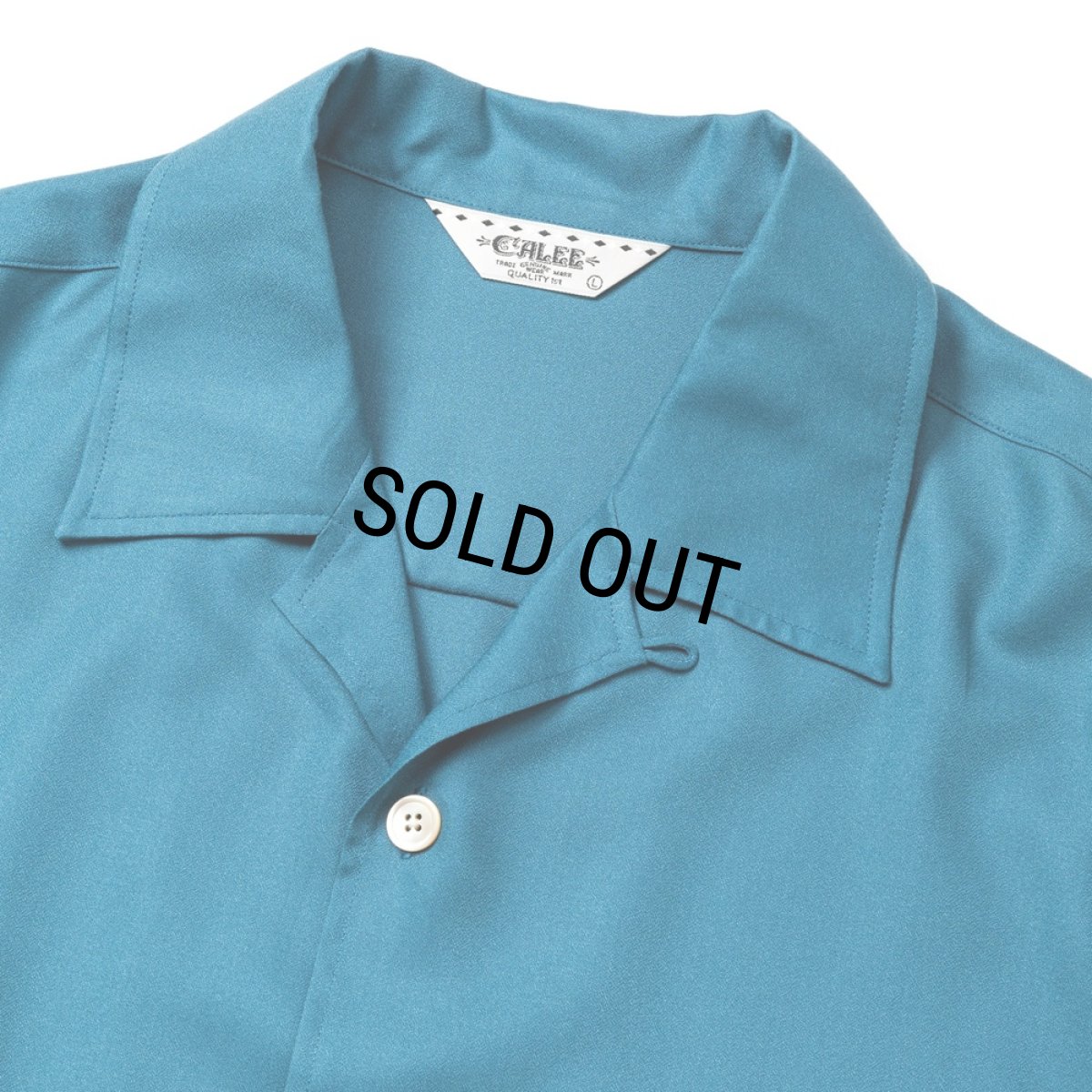 画像3: CALEE/5 SLEEVES DROP SHOULDER SH（TURQUOISE BLUE）［5分袖ドロップショルダーシャツ-25春夏］ (3)