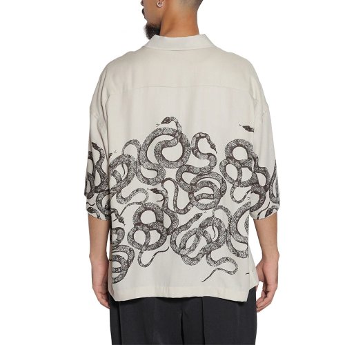 他の写真3: CALEE/5 SLEEVES DROP SHOULDER SH（IVORY）［スネーク5分袖ドロップショルダーシャツ-25春夏］