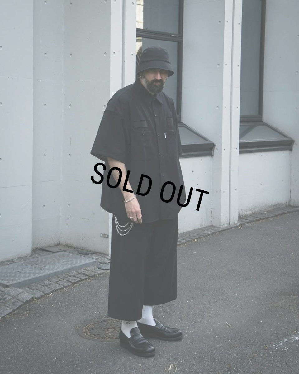 画像5: COOTIE PRODUCTIONS/Leno Cloth Error Fit Work S/S Shirt（Black）［エラーフィットワークシャツ-25春夏］ (5)