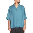 画像6: CALEE/5 SLEEVES DROP SHOULDER SH（TURQUOISE BLUE）［5分袖ドロップショルダーシャツ-25春夏］