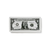 BlackEyePatch/DOLAR BILL CERAMIC TRAY（WHITE）