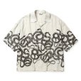 画像1: CALEE/5 SLEEVES DROP SHOULDER SH（IVORY）［スネーク5分袖ドロップショルダーシャツ-25春夏］ (1)