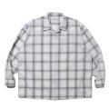 COOTIE PRODUCTIONS/T/C Sucker Ombre Check L/S Shirt（Gray）［シアサッカーオンブレチェックシャツ-25春夏］