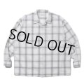 COOTIE PRODUCTIONS/T/C Sucker Ombre Check L/S Shirt（Gray）［シアサッカーオンブレチェックシャツ-25春夏］