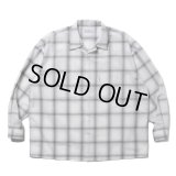COOTIE PRODUCTIONS/T/C Sucker Ombre Check L/S Shirt（Gray）［シアサッカーオンブレチェックシャツ-25春夏］
